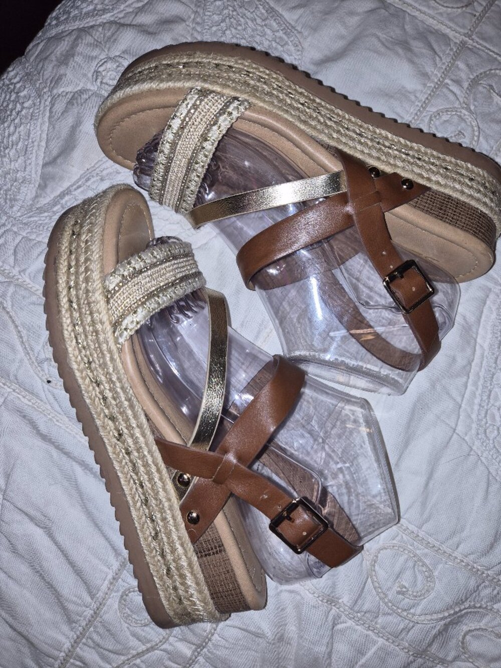 Soda strappy tan sandles